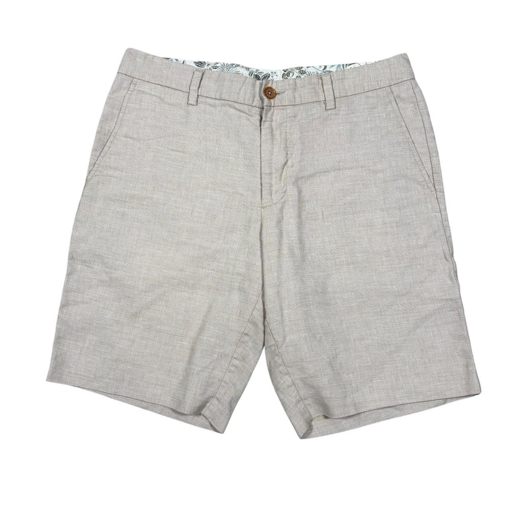 Tommy‎ Bahama Shorts Mens 32 Latigo Beach Linen COOLMAX® 9.5" Casual Vacation